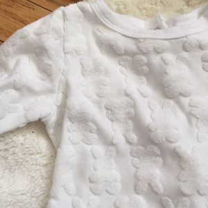 White Bunny One Piece with Hat- perfect for Easter